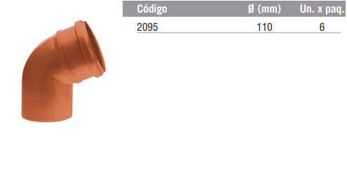 Codo a 67º 30’ M-H