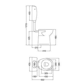 Inodoro Espacio (discapacitados)