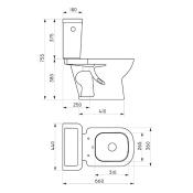 Inodoro con mochila Bari