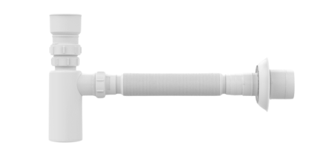 Sifón fuelle botella recto Blukit